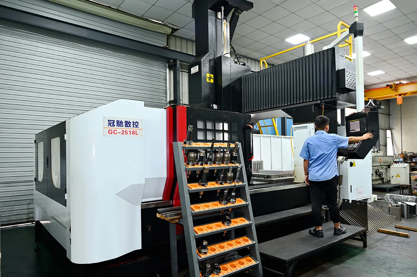 mold supplier audit equipment walk — CNC machining center in a 120+ machine toolroom