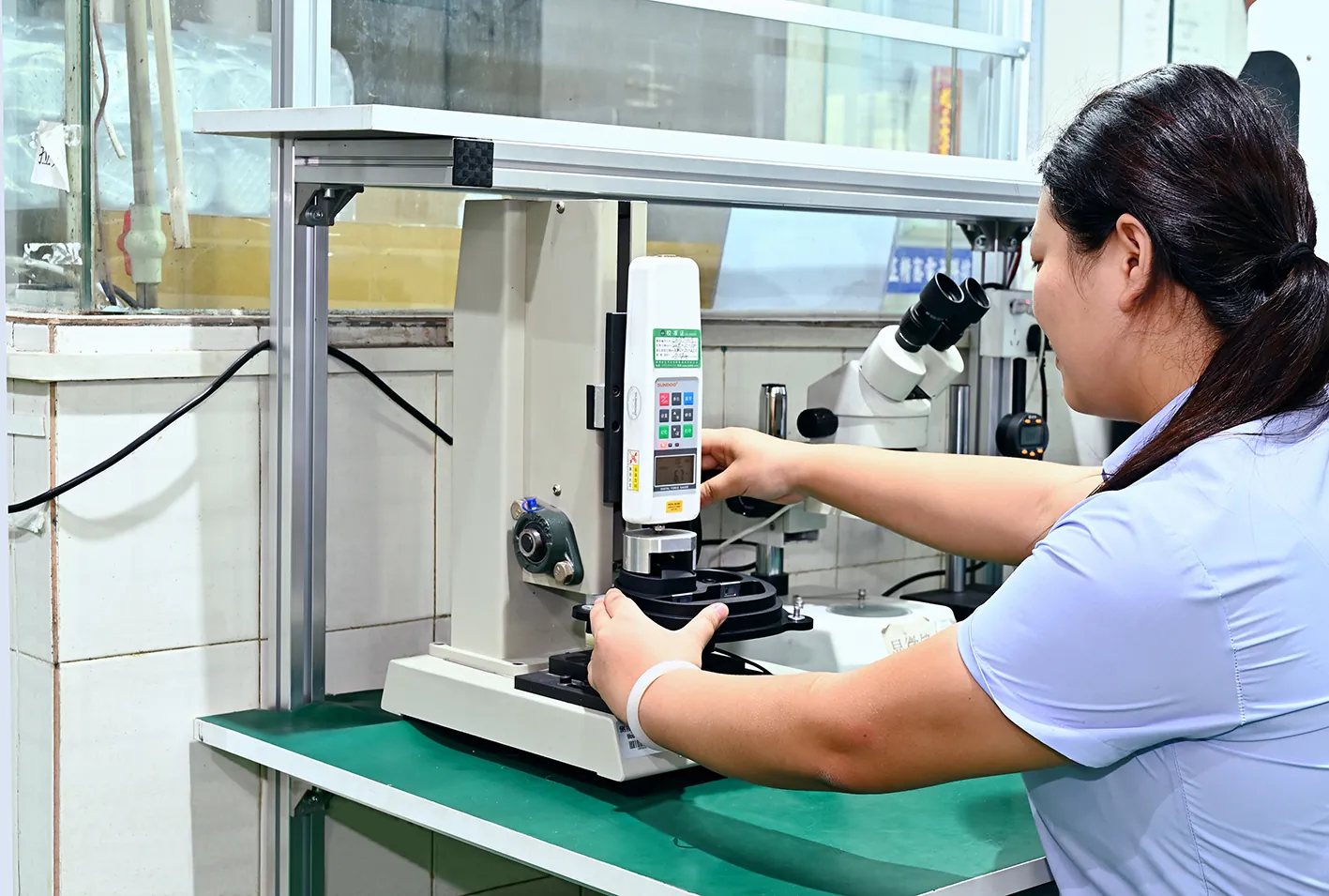 TPE Shore hardness verification durometer test - Shore 5A to 60D range check